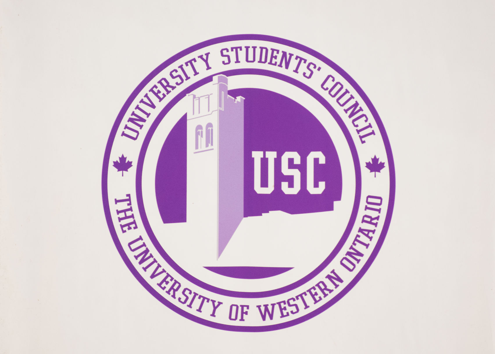 USC logo on atrium banner